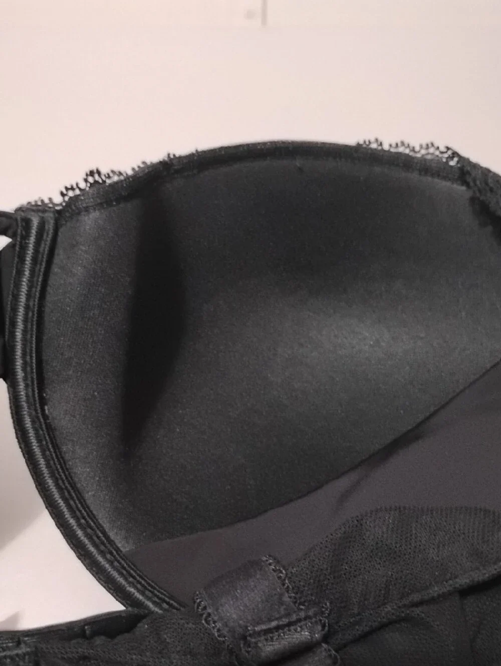 Simone Perele Everyday Lace Trim Black Push-Up Bra